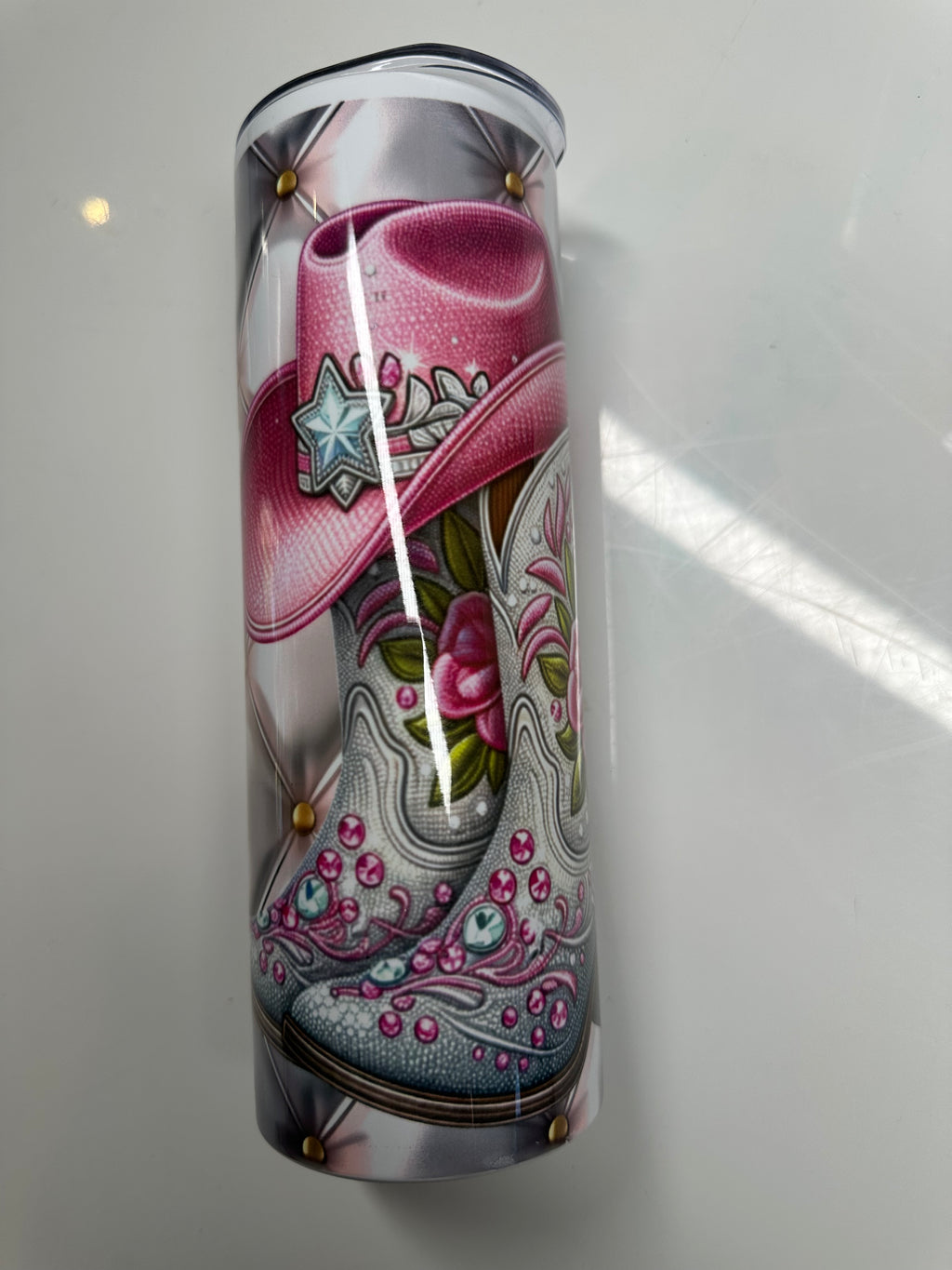 Boots & Bling It's a Cowgirl Thing 20oz Skinny Tumbler