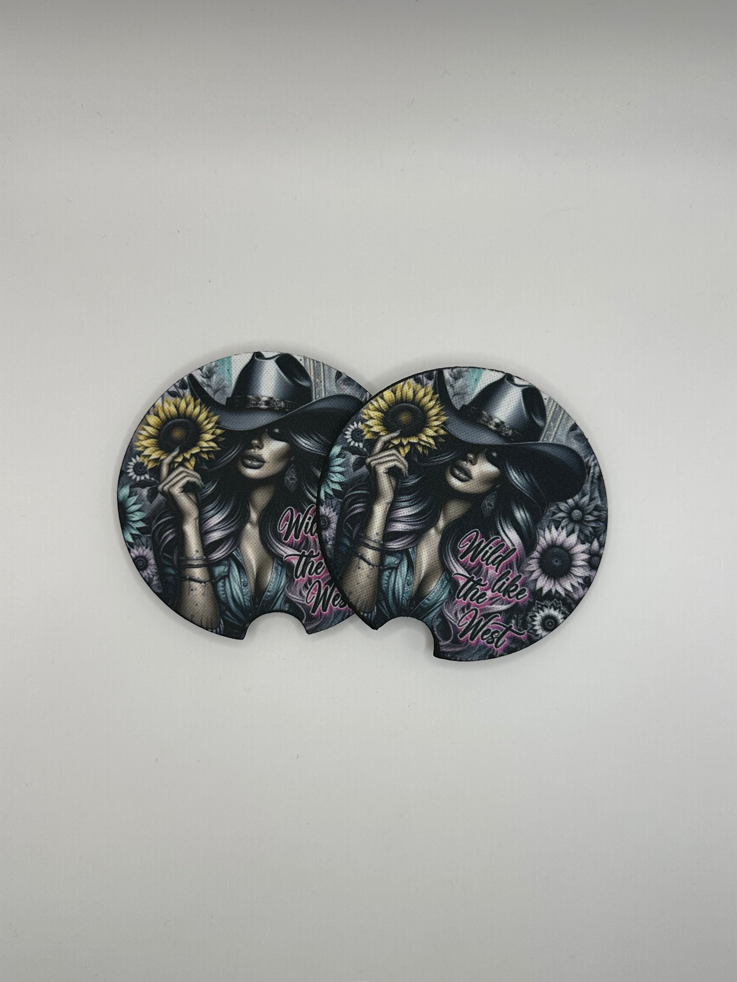 Western Boho Car Coasters