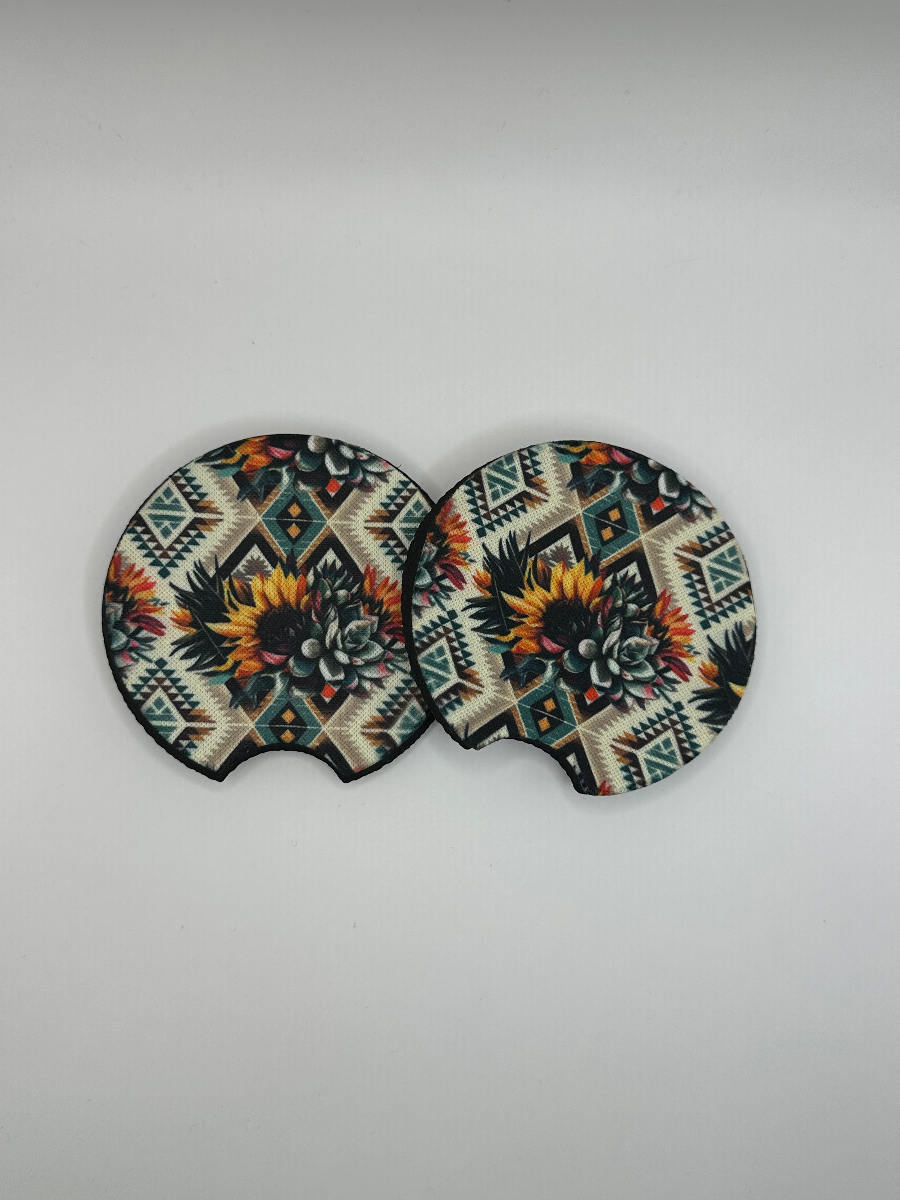 Western Boho Car Coasters