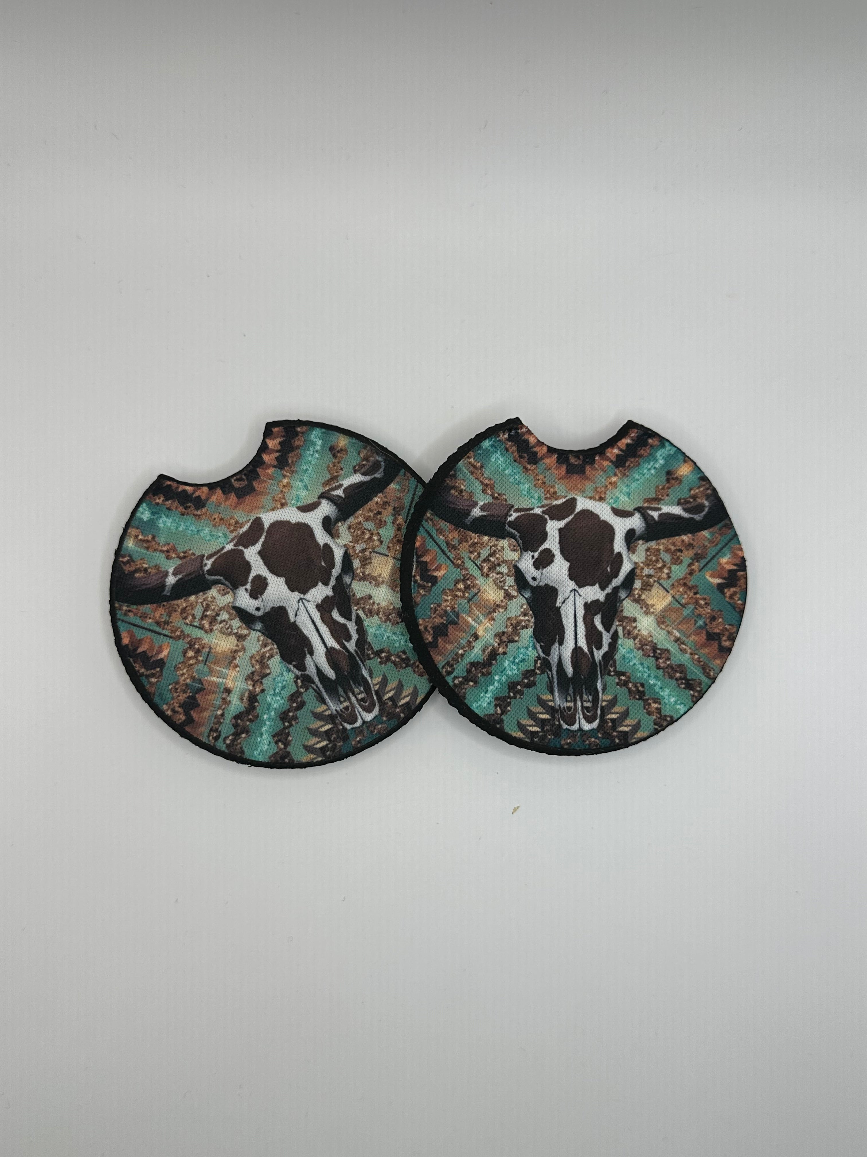 Western Boho Car Coasters