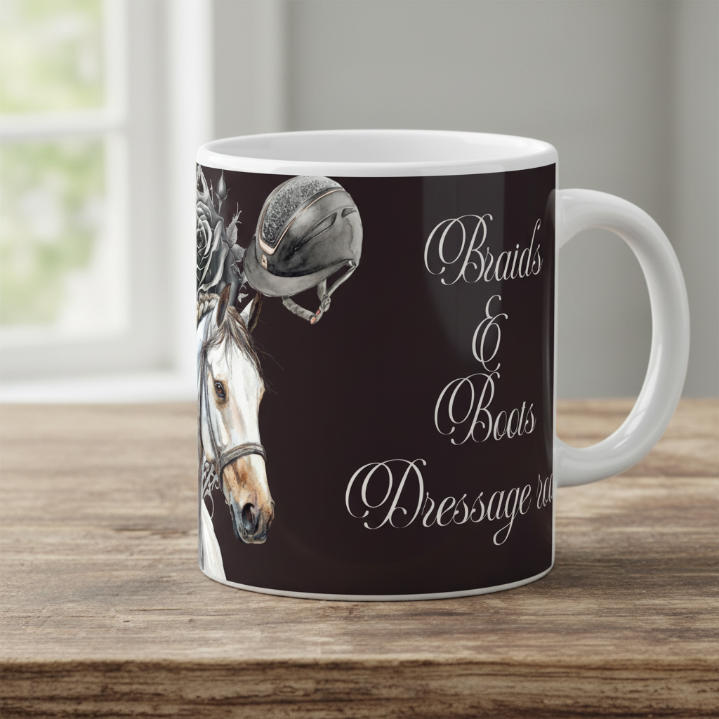 Braids & Boots Mug - Front