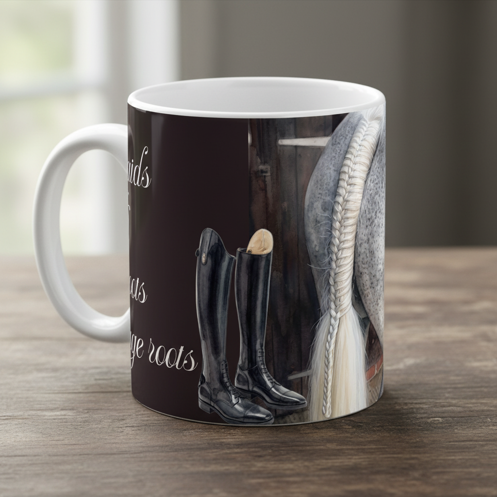 Braids & Boots Mug - Right Edge
