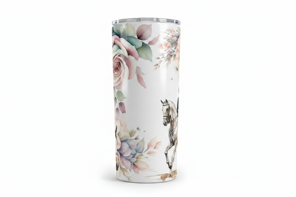 Equestrian Tumbler Front - Exact Design