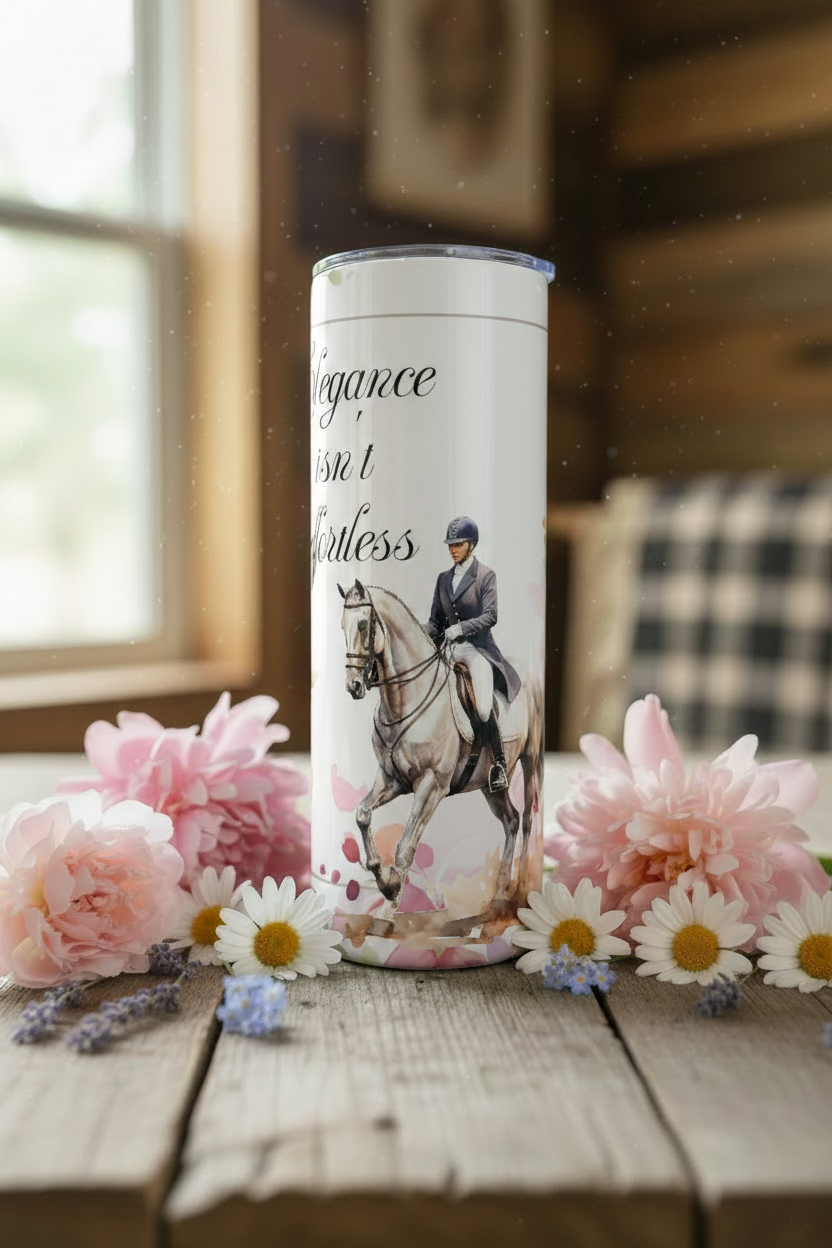 Quote and rider section tumbler mockup